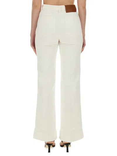 Shop Victoria Beckham Jeans "alina" In White
