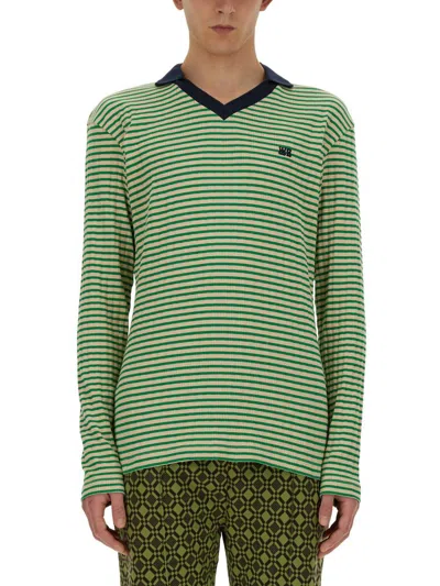 Shop Wales Bonner Polo "sonic" In Green