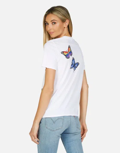 Lauren Moshi Croft Butterfly In White