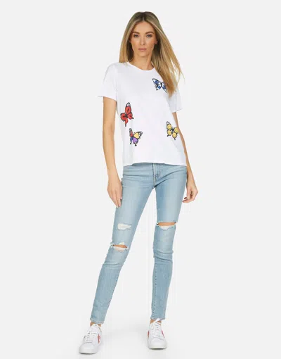 Lauren Moshi Croft Butterfly In White