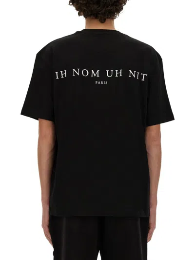 Shop Ih Nom Uh Nit Newspaper Mask T-shirt In Black
