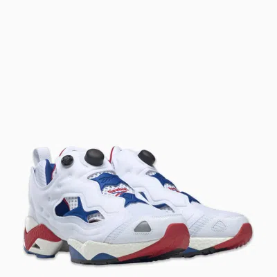Shop Reebok Instapump Fury 95 Sneakers /blue In White