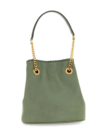 Shop Stella Mccartney "falabella" Bucket Bag In Green