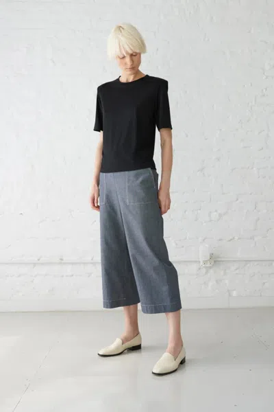 Shop Minimalist Frances Luxe Tee Shoulders Pads Black