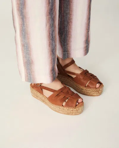 Shop Naguisa Gunta L. Brown Sandal In Light Brown