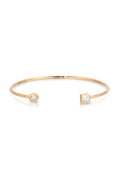 Shop Ettika Crystal Shapes 18k Gold Plated Bracelet Cuff