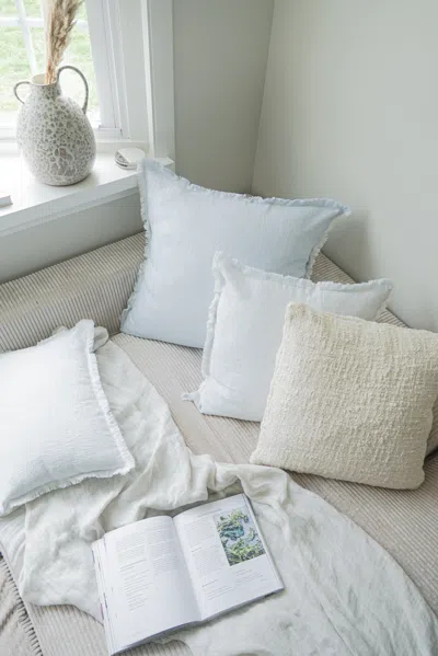 Shop Anaya Home Sky Blue Crossdye So Soft Linen Pillow