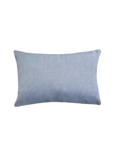 Shop Anaya Home Luxe Essential Indigo Indoor And Outdoor Pillow In Indigo Blue