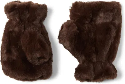 Shop Apparis Ariel Gloves In Brown