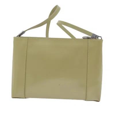 Shop Dior Beige Patent Leather Shoulder Bag ()