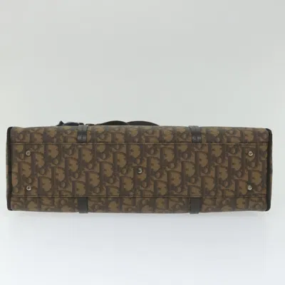 Shop Dior Brown Canvas Shoulder Bag ()