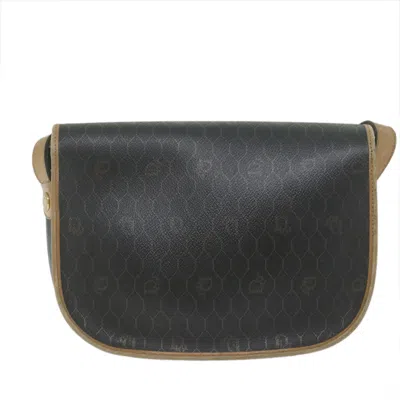 Shop Dior Honeycomb Black Canvas Shoulder Bag ()