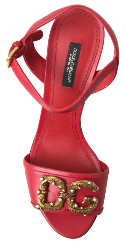 Shop Dolce & Gabbana Red Stiletto Sandal Women's Heels