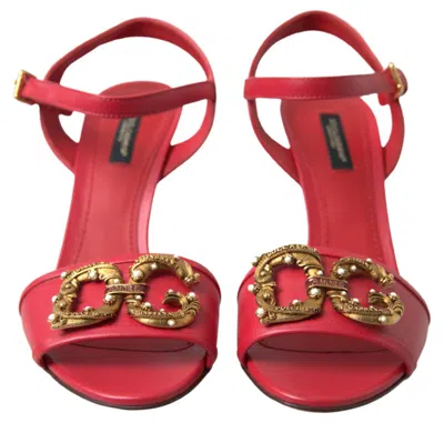 Shop Dolce & Gabbana Red Stiletto Sandal Women's Heels