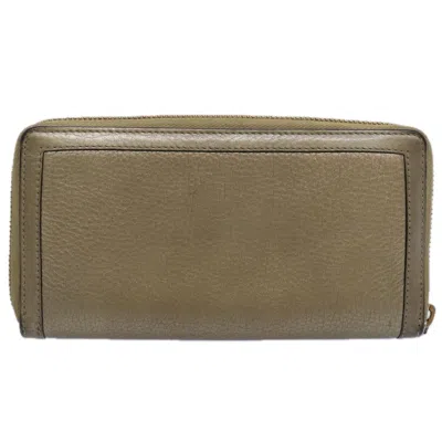 Shop Gucci Bamboo Beige Leather Wallet  ()