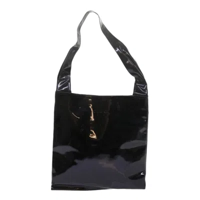 Shop Gucci Black Patent Leather Shoulder Bag ()