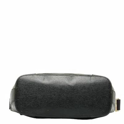 Shop Gucci Gg Canvas Black Leather Shoulder Bag ()