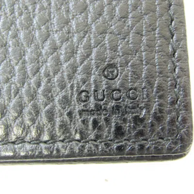 Shop Gucci Swing Black Leather Wallet  ()