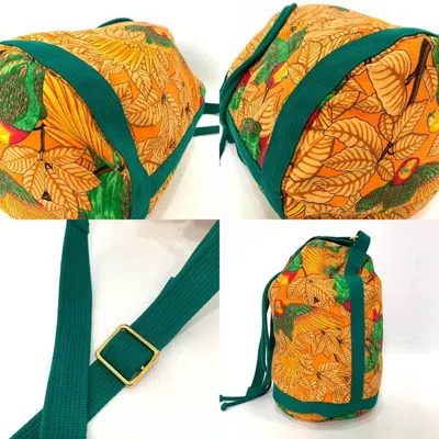 Shop Hermes Hermès Multicolour Cotton Shopper Bag ()