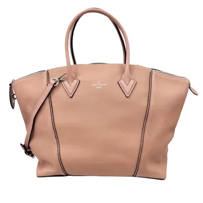 Pre-owned Louis Vuitton Lockit Pink Leather Shoulder Bag ()