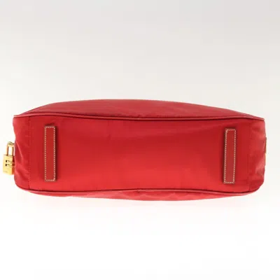 Shop Prada Bowling Red Synthetic Shoulder Bag ()