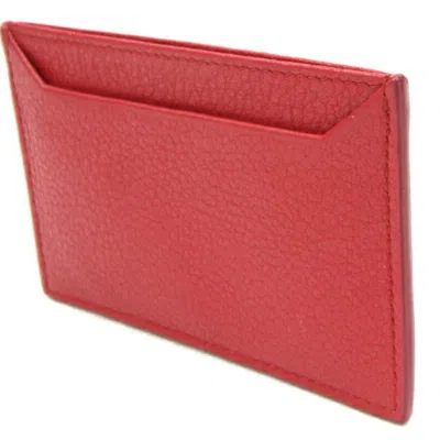 Shop Prada Vitello Red Leather Wallet  ()