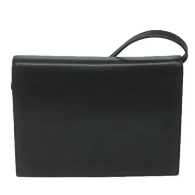 Shop Valentino Garavani Black Leather Shoulder Bag ()