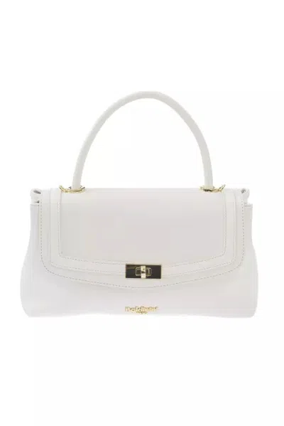Shop Baldinini Trend Chic Shoulder Bag With En Women's Accents In White