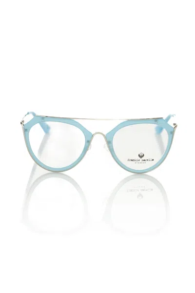 Shop Frankie Morello Aviator Eyeglasses With Tiffany Women's Profile In Blue