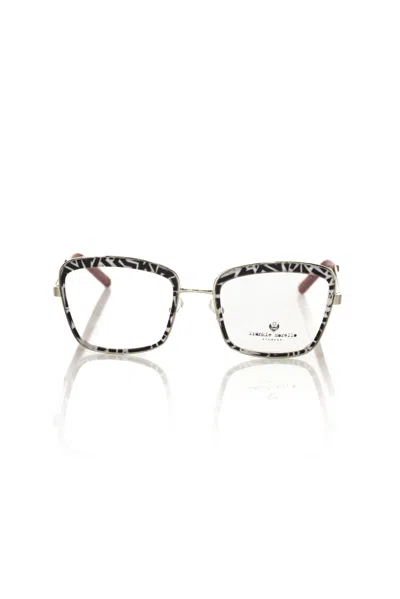 Shop Frankie Morello Chic Square Zebra Pattern Women's Eyeglasses In Multi