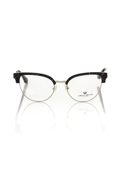 Shop Frankie Morello Glitter Clubmaster Women's Eyeglasses In White
