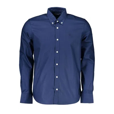 Shop North Sails Cotton Men's Shirt In Blue