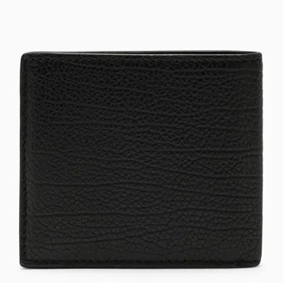 Shop Burberry Black Leather B Cut Wallet Men