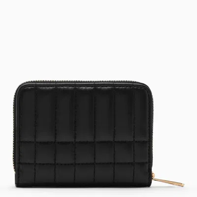 Shop Burberry Black Quilted Leather Wallet Women