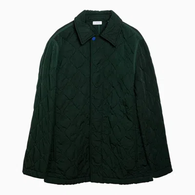 Shop Burberry Ivy-coloured Quilted Jacket In Nylon Women In Green