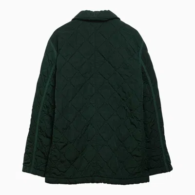 Shop Burberry Ivy-coloured Quilted Jacket In Nylon Women In Green