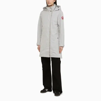Shop Canada Goose Light Grey Belcarra Jacket Women In Gray