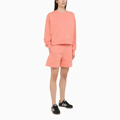 Shop Canada Goose Pink Cotton Bermuda Shorts Women