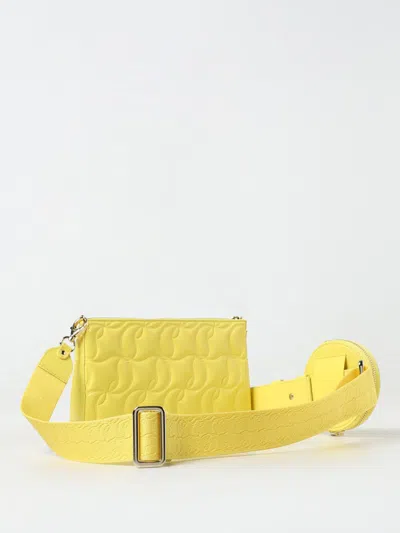 Shop Christian Louboutin Shoulder Bag Woman Yellow Woman