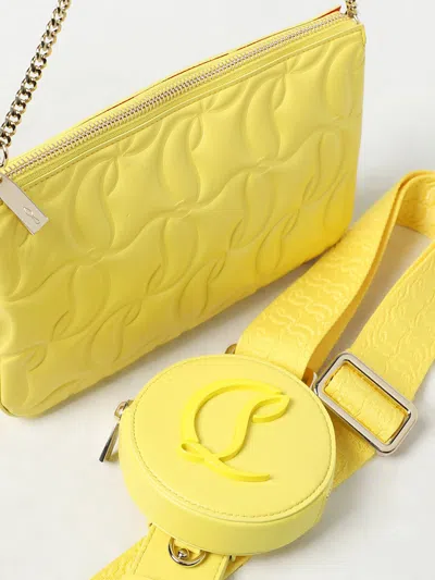 Shop Christian Louboutin Shoulder Bag Woman Yellow Woman
