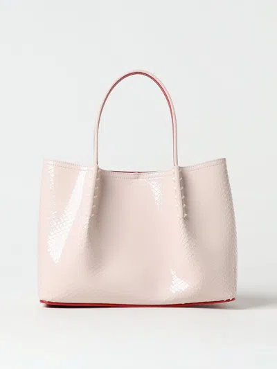 Shop Christian Louboutin Handbag Woman Beige Woman In Cream