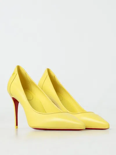 Shop Christian Louboutin High Heel Shoes Woman Yellow Woman