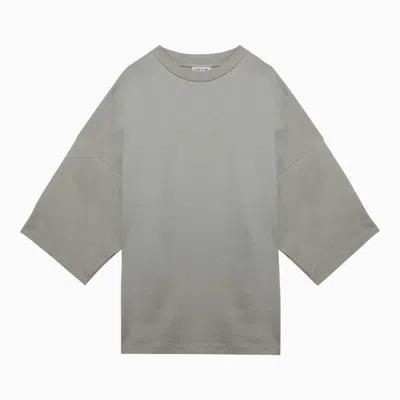 Shop Fear Of God T-shirt With Thunderbird Milano Paris Sky Embroidery Men In Gray