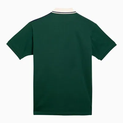 Shop Gucci Bottle Green Polo Shirt With Logo Men