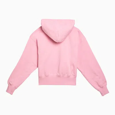 Shop Gucci Pink Cotton Sweatshirt With Logo Women
