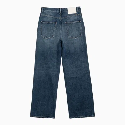 Shop Valentino Loose Blue Washed Denim Jeans Women