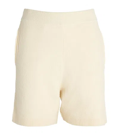 Shop Falke Cupro Shadow Shorts In Ivory