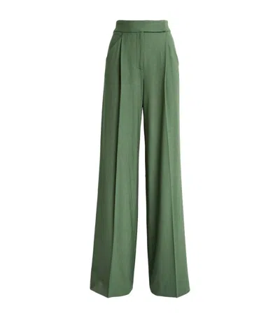 Shop Veronica Beard Marbeau Trousers In Green
