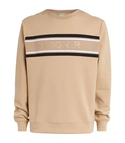 Shop Bogner Logo Sweatshirt In Beige