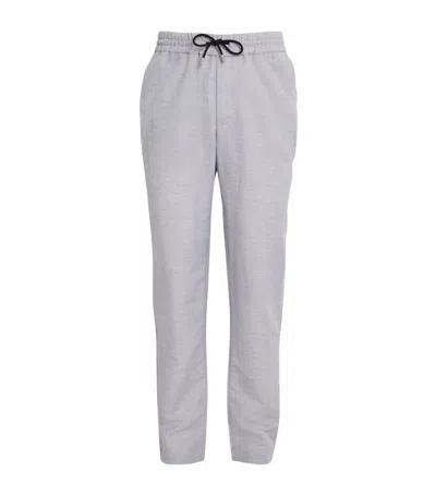 Shop Sease Linen-cotton Trousers In Grey